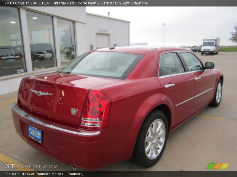 Inferno Red Crystal Pearl / Dark Khaki/Light Graystone 2010 Chrysler 300 C HEMI