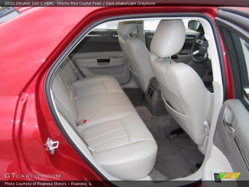 Inferno Red Crystal Pearl / Dark Khaki/Light Graystone 2010 Chrysler 300 C HEMI