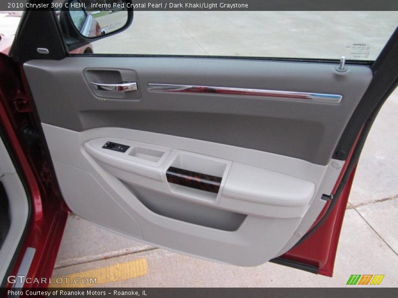 Inferno Red Crystal Pearl / Dark Khaki/Light Graystone 2010 Chrysler 300 C HEMI