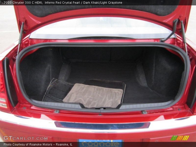 Inferno Red Crystal Pearl / Dark Khaki/Light Graystone 2010 Chrysler 300 C HEMI