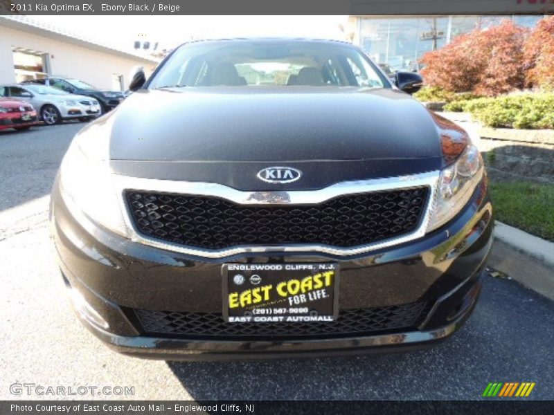 Ebony Black / Beige 2011 Kia Optima EX