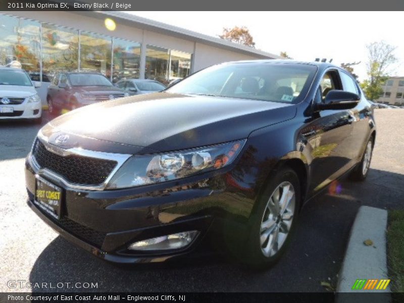 Ebony Black / Beige 2011 Kia Optima EX