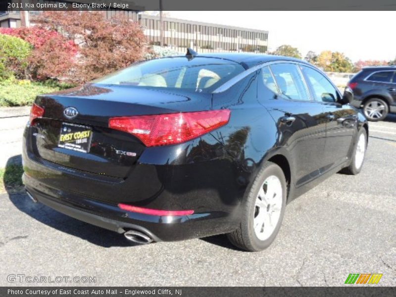 Ebony Black / Beige 2011 Kia Optima EX