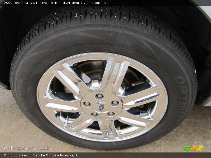 Brilliant Silver Metallic / Charcoal Black 2009 Ford Taurus X Limited