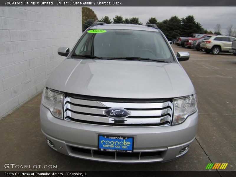 Brilliant Silver Metallic / Charcoal Black 2009 Ford Taurus X Limited