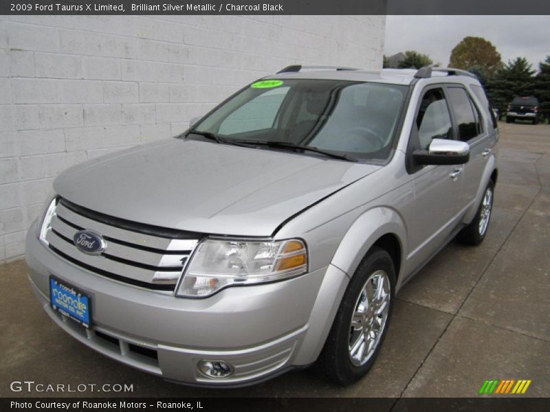 Brilliant Silver Metallic / Charcoal Black 2009 Ford Taurus X Limited