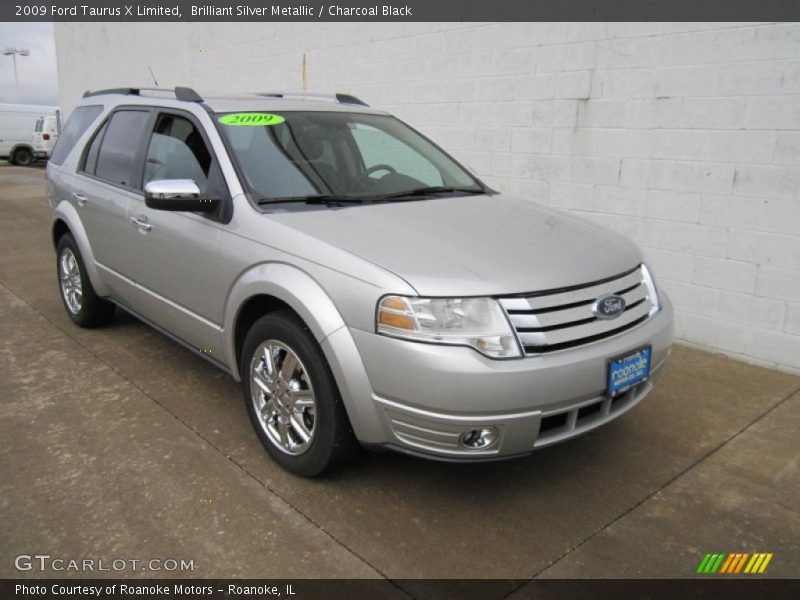 Brilliant Silver Metallic / Charcoal Black 2009 Ford Taurus X Limited