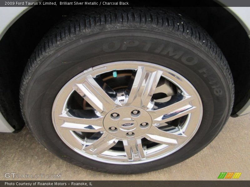 Brilliant Silver Metallic / Charcoal Black 2009 Ford Taurus X Limited
