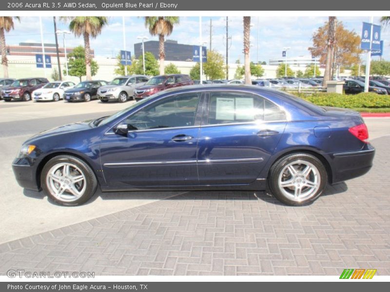 Opulent Blue Pearl / Ebony 2006 Acura RL 3.5 AWD Sedan