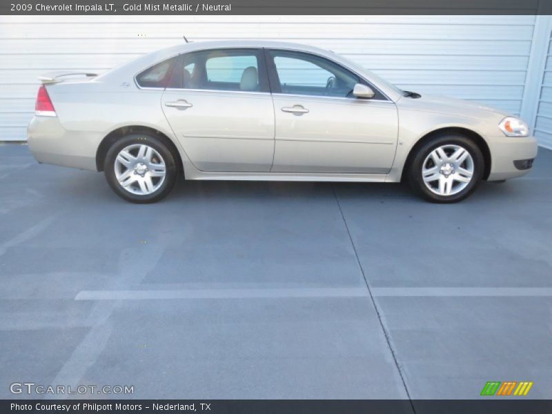 Gold Mist Metallic / Neutral 2009 Chevrolet Impala LT