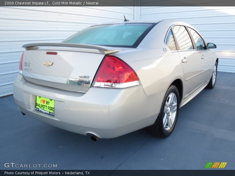 Gold Mist Metallic / Neutral 2009 Chevrolet Impala LT