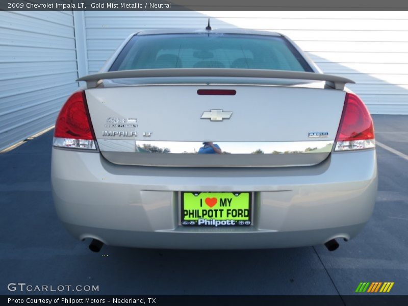 Gold Mist Metallic / Neutral 2009 Chevrolet Impala LT