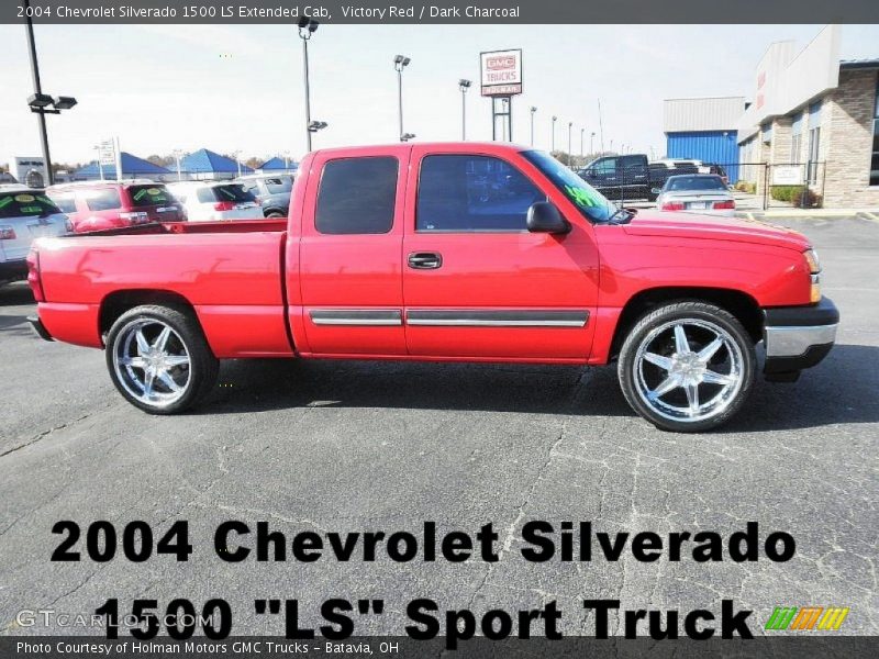 Victory Red / Dark Charcoal 2004 Chevrolet Silverado 1500 LS Extended Cab