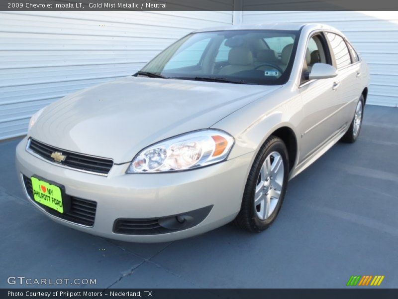 Gold Mist Metallic / Neutral 2009 Chevrolet Impala LT