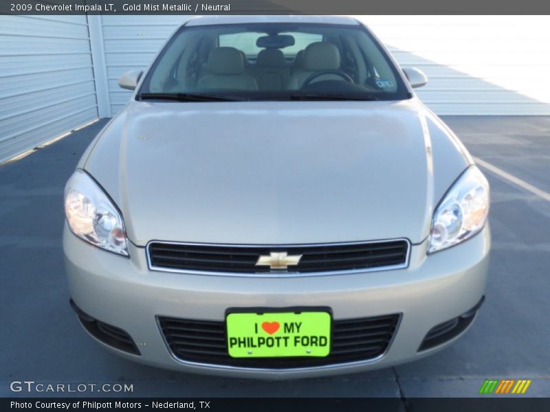 Gold Mist Metallic / Neutral 2009 Chevrolet Impala LT