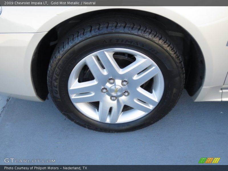 Gold Mist Metallic / Neutral 2009 Chevrolet Impala LT