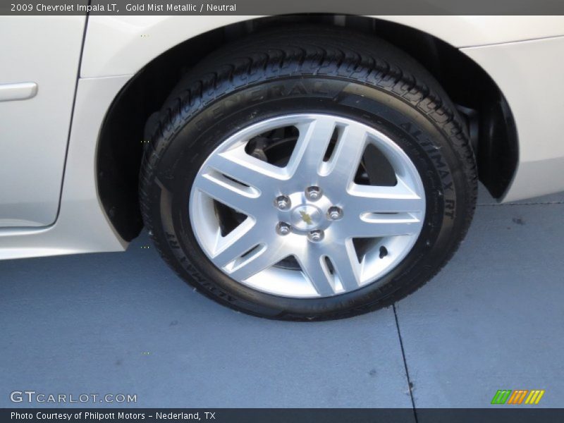 Gold Mist Metallic / Neutral 2009 Chevrolet Impala LT