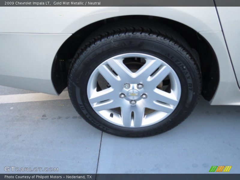 Gold Mist Metallic / Neutral 2009 Chevrolet Impala LT