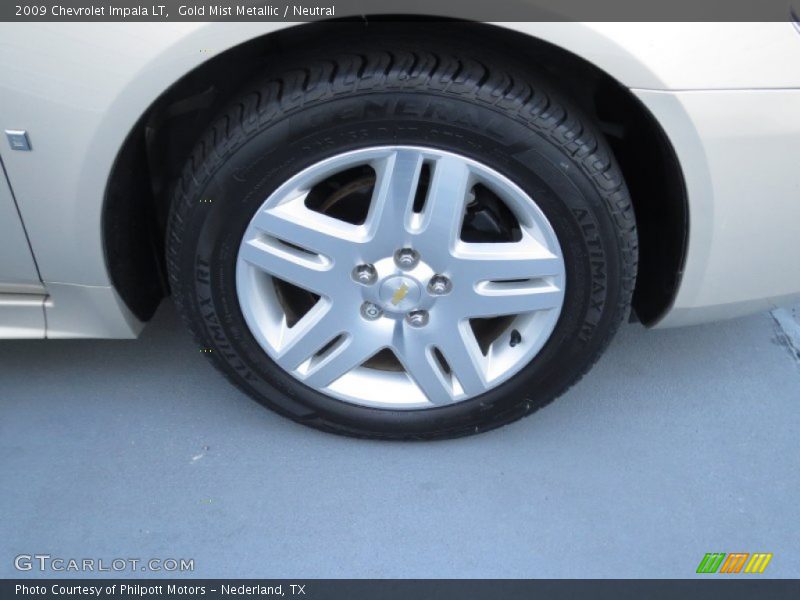 Gold Mist Metallic / Neutral 2009 Chevrolet Impala LT