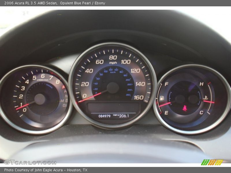 Opulent Blue Pearl / Ebony 2006 Acura RL 3.5 AWD Sedan