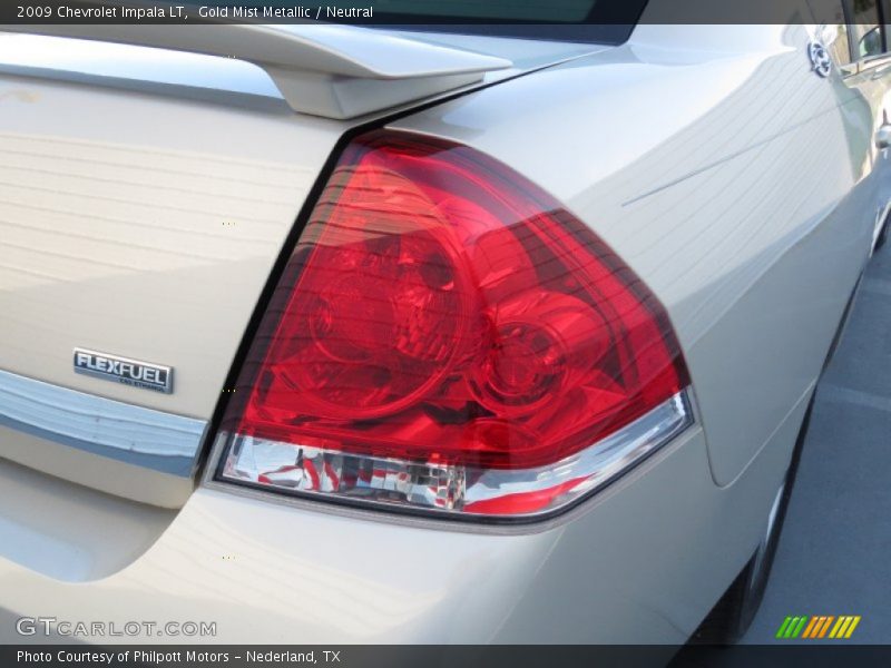 Gold Mist Metallic / Neutral 2009 Chevrolet Impala LT