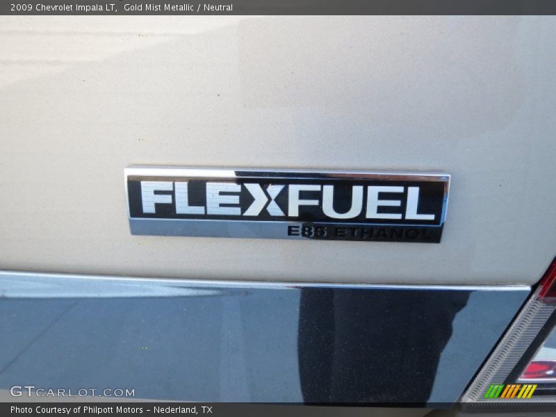 Gold Mist Metallic / Neutral 2009 Chevrolet Impala LT