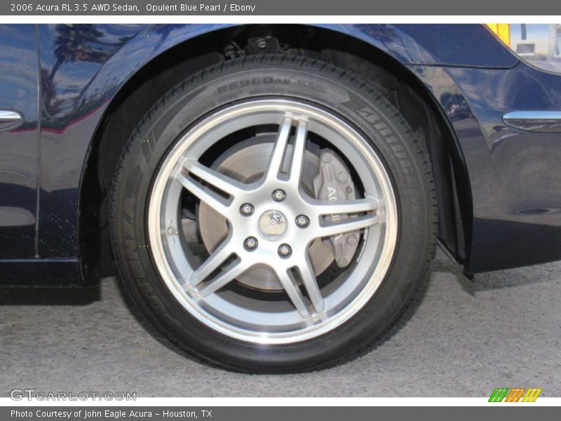 Opulent Blue Pearl / Ebony 2006 Acura RL 3.5 AWD Sedan