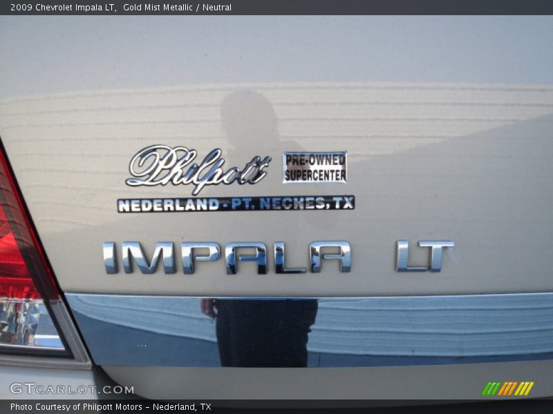 Gold Mist Metallic / Neutral 2009 Chevrolet Impala LT