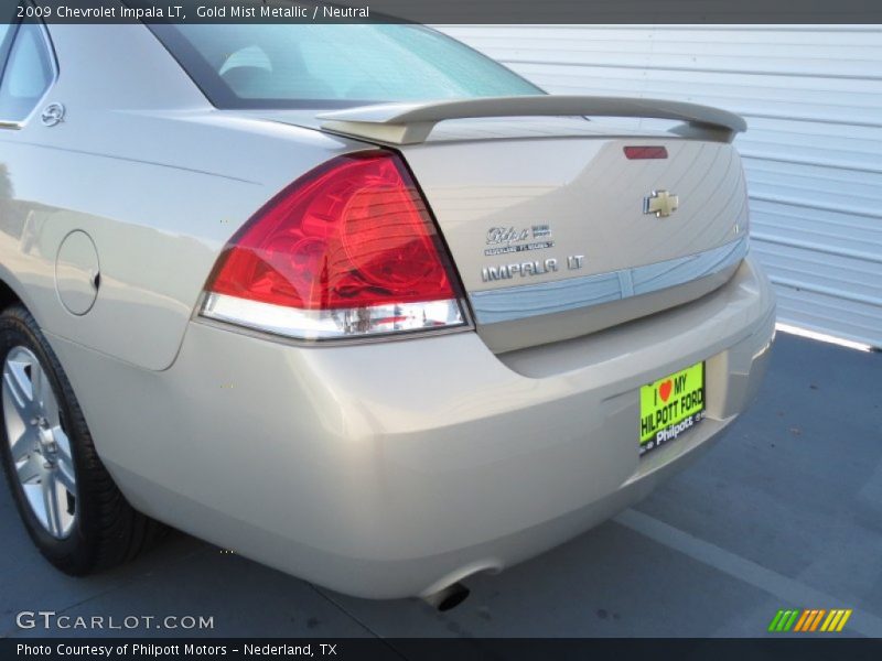 Gold Mist Metallic / Neutral 2009 Chevrolet Impala LT