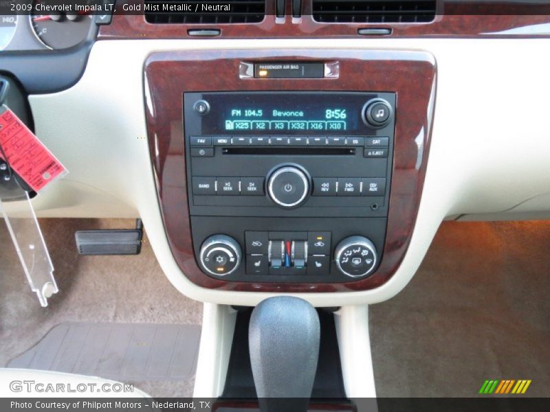 Gold Mist Metallic / Neutral 2009 Chevrolet Impala LT
