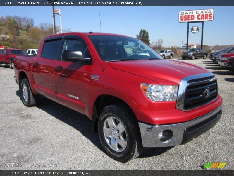 Barcelona Red Metallic / Graphite Gray 2011 Toyota Tundra TRD CrewMax 4x4