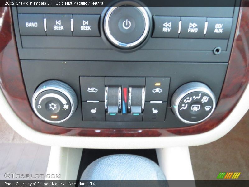 Gold Mist Metallic / Neutral 2009 Chevrolet Impala LT