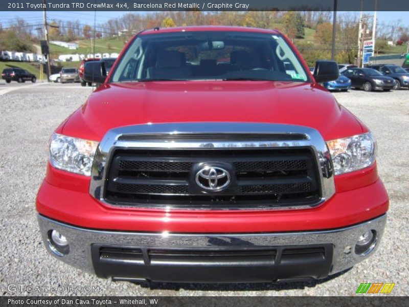 Barcelona Red Metallic / Graphite Gray 2011 Toyota Tundra TRD CrewMax 4x4