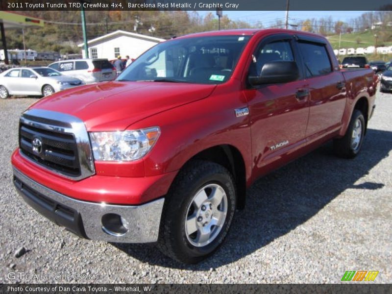 Barcelona Red Metallic / Graphite Gray 2011 Toyota Tundra TRD CrewMax 4x4