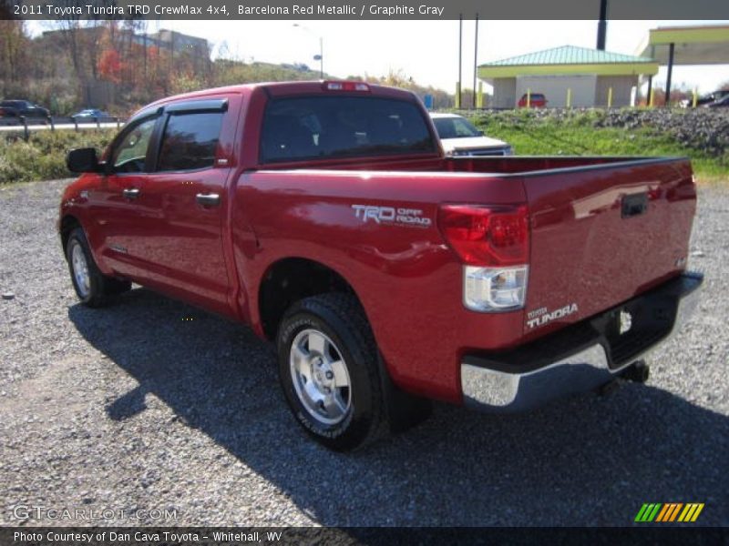 Barcelona Red Metallic / Graphite Gray 2011 Toyota Tundra TRD CrewMax 4x4