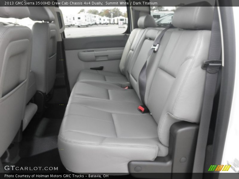 Summit White / Dark Titanium 2013 GMC Sierra 3500HD Crew Cab Chassis 4x4 Dually