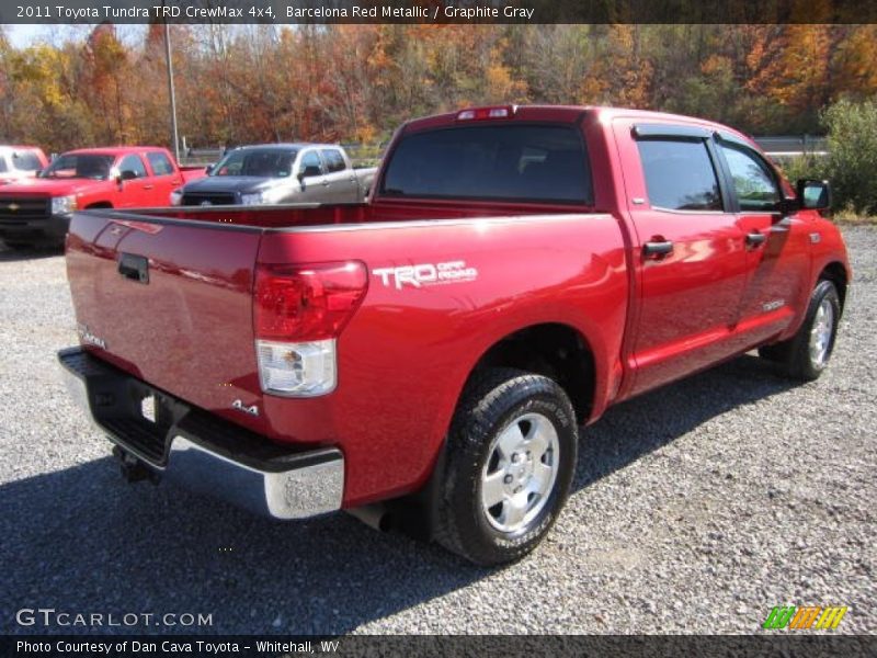 Barcelona Red Metallic / Graphite Gray 2011 Toyota Tundra TRD CrewMax 4x4