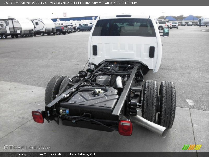 Summit White / Dark Titanium 2013 GMC Sierra 3500HD Crew Cab Chassis 4x4 Dually