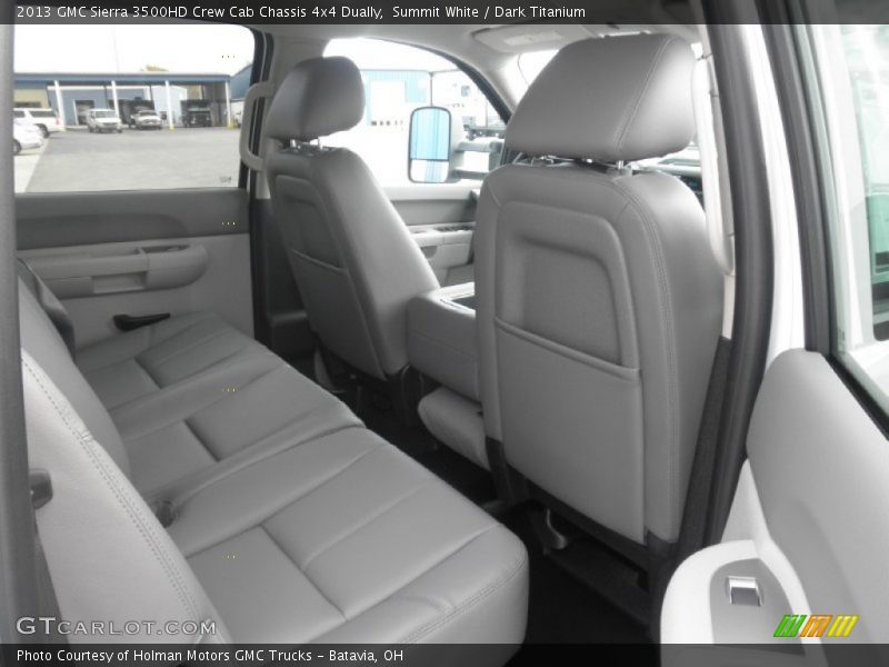 Summit White / Dark Titanium 2013 GMC Sierra 3500HD Crew Cab Chassis 4x4 Dually