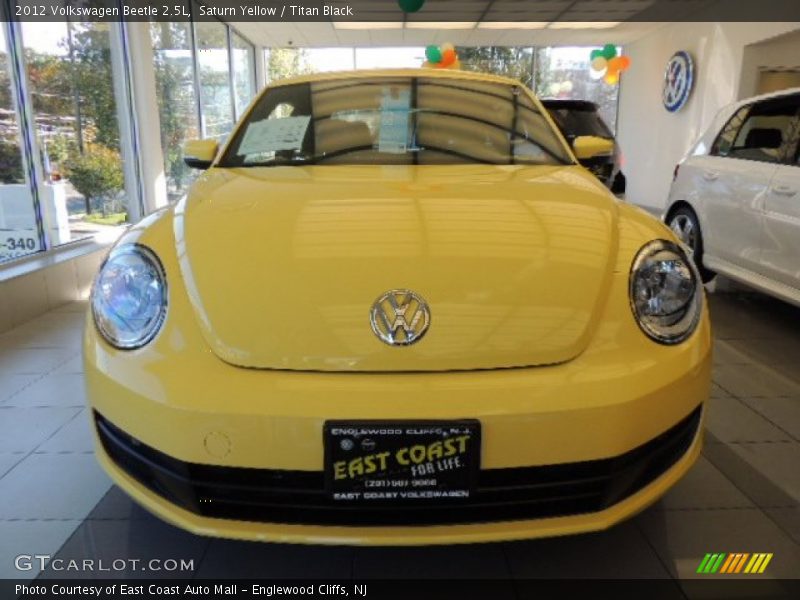 Saturn Yellow / Titan Black 2012 Volkswagen Beetle 2.5L