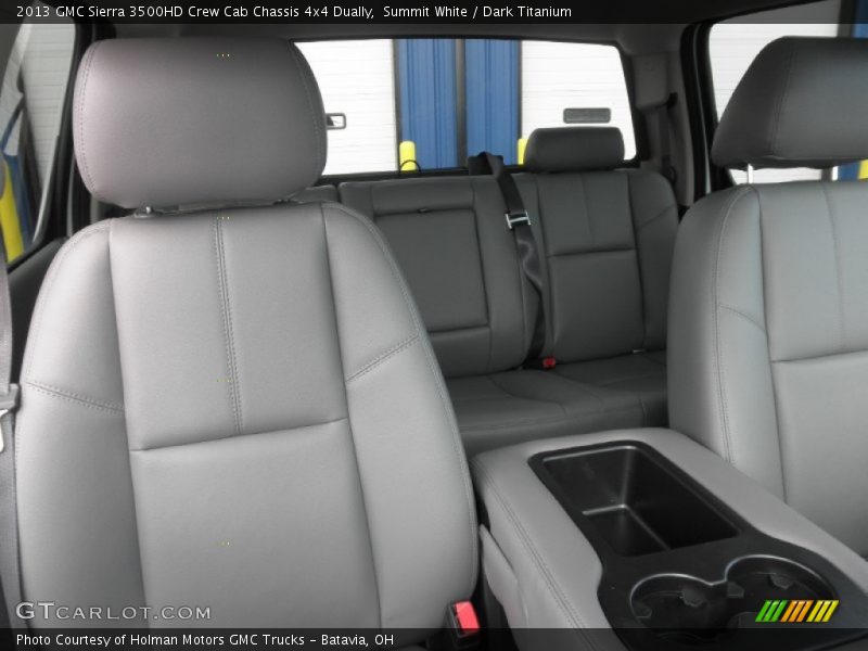 Summit White / Dark Titanium 2013 GMC Sierra 3500HD Crew Cab Chassis 4x4 Dually