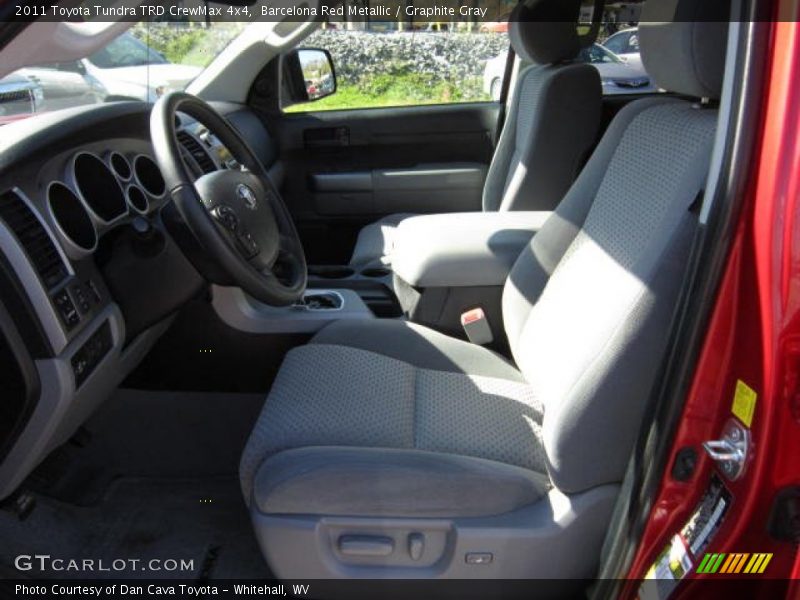 Barcelona Red Metallic / Graphite Gray 2011 Toyota Tundra TRD CrewMax 4x4