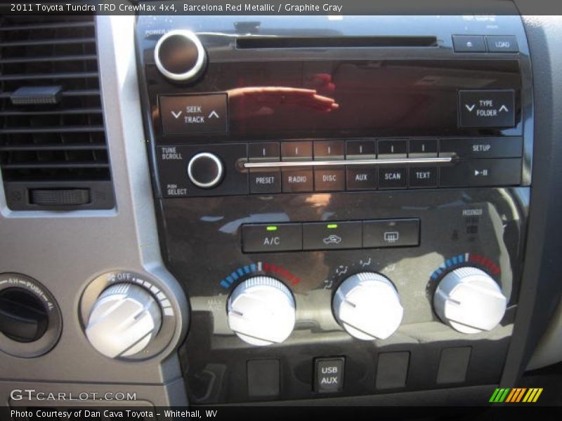 Barcelona Red Metallic / Graphite Gray 2011 Toyota Tundra TRD CrewMax 4x4