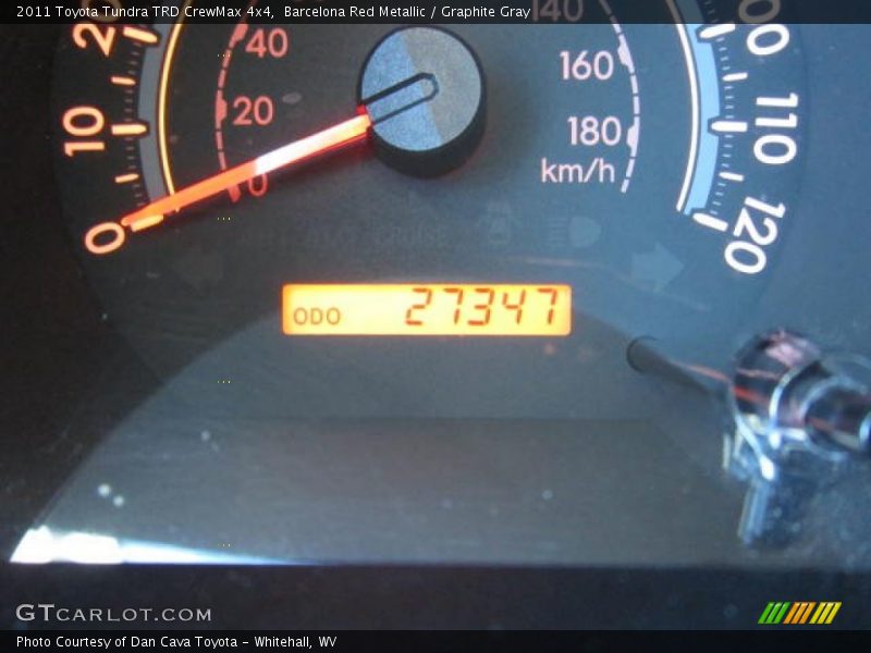 Barcelona Red Metallic / Graphite Gray 2011 Toyota Tundra TRD CrewMax 4x4