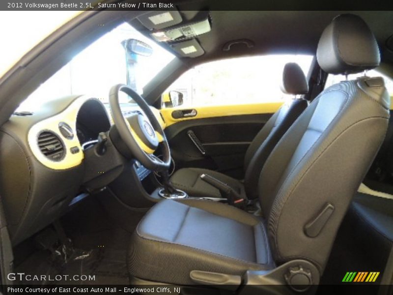 Saturn Yellow / Titan Black 2012 Volkswagen Beetle 2.5L