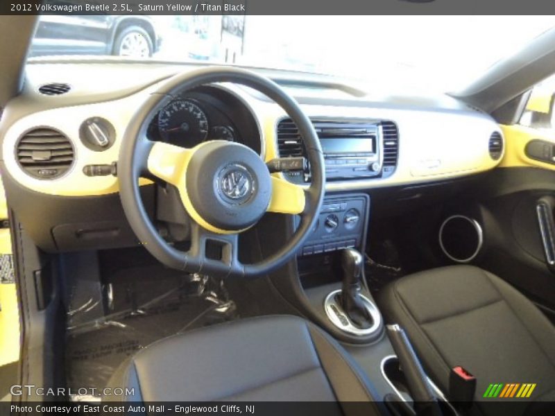 Saturn Yellow / Titan Black 2012 Volkswagen Beetle 2.5L