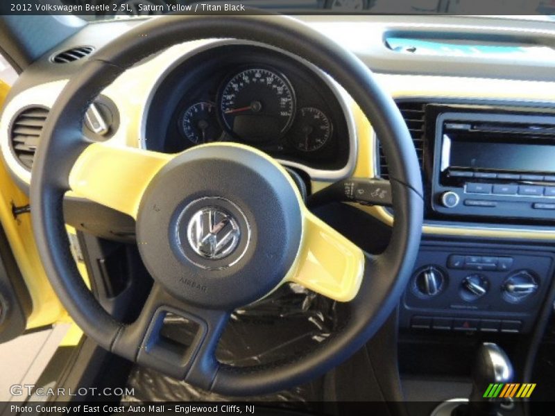 Saturn Yellow / Titan Black 2012 Volkswagen Beetle 2.5L