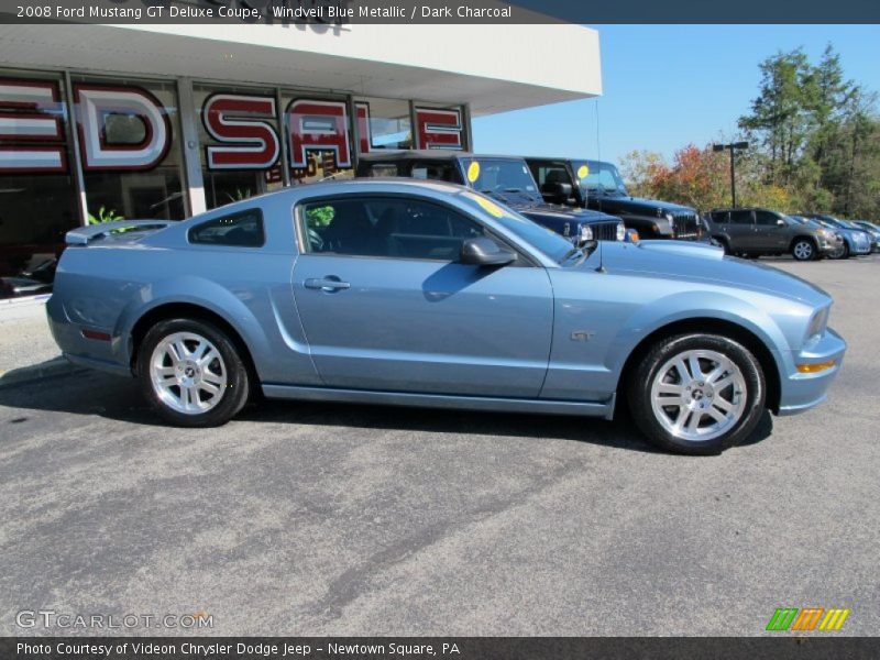 Windveil Blue Metallic / Dark Charcoal 2008 Ford Mustang GT Deluxe Coupe