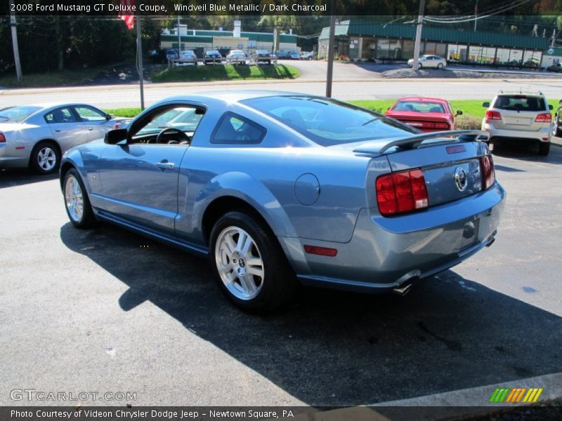 Windveil Blue Metallic / Dark Charcoal 2008 Ford Mustang GT Deluxe Coupe