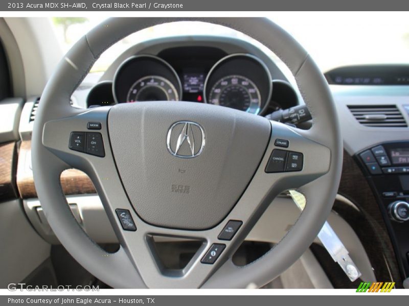 Crystal Black Pearl / Graystone 2013 Acura MDX SH-AWD